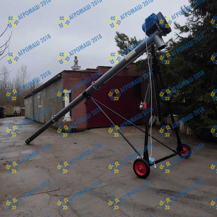 Шнековий навантажувач, шнек для зерна, шнековий погрузчик 159 мм 6 м