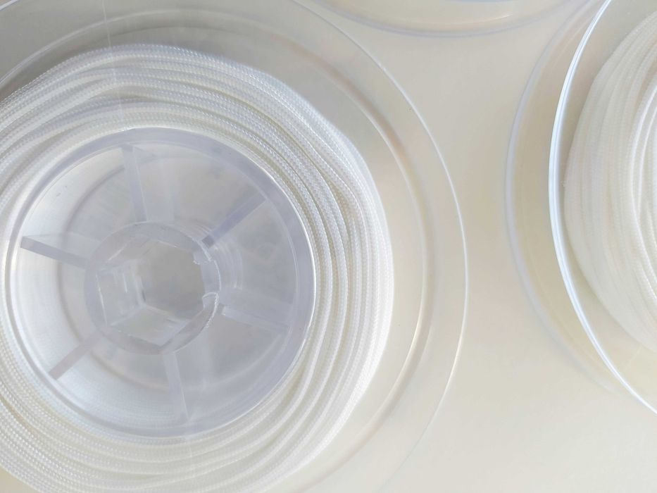 Lote 3 Bobines FIO NYLON ENTRANÇADO (Ø 1,5mm) - Bijuteria & Joalharia