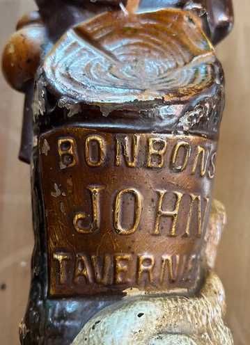 Publicidade 1890 John Tavernier - frasco bombons - 42 cm