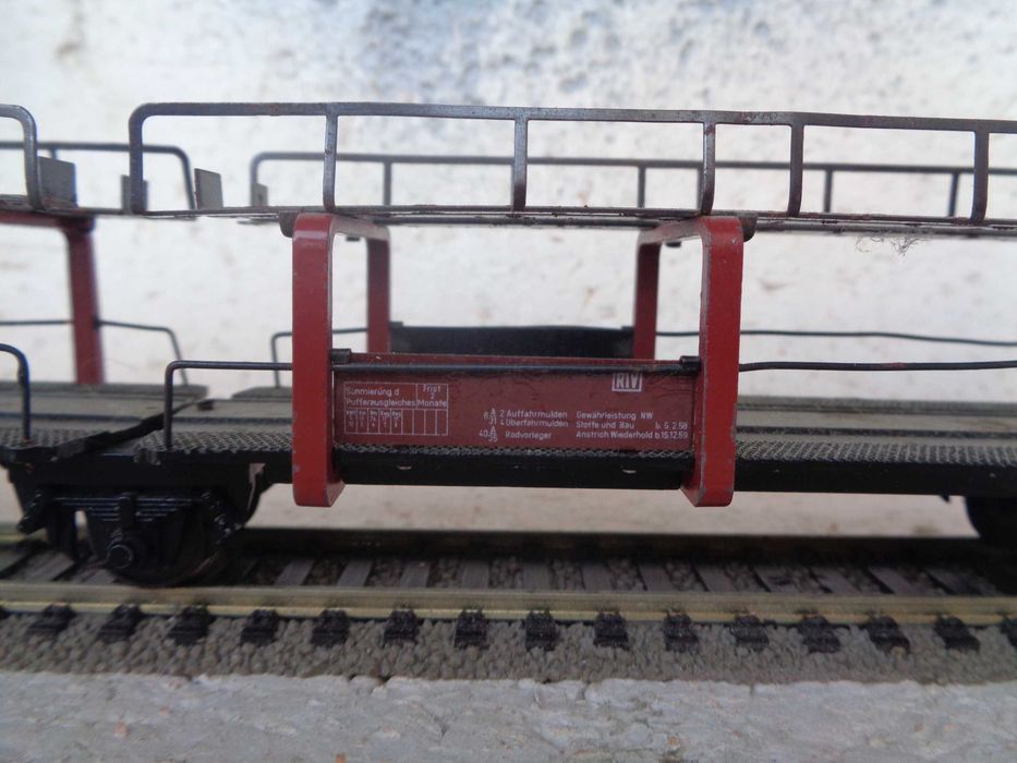 1:87 Fleischmann Vagão porta carros articulado comboio da DB