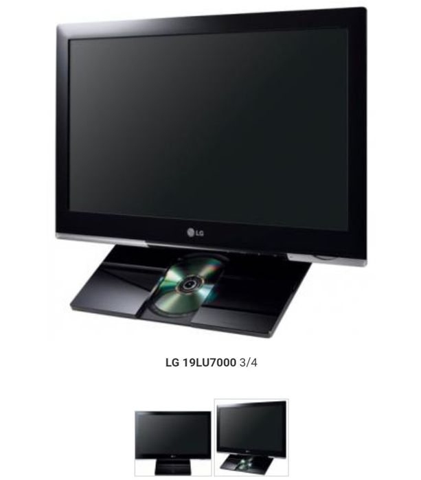 TV Lcd LG 19 c/DVD como nova!
