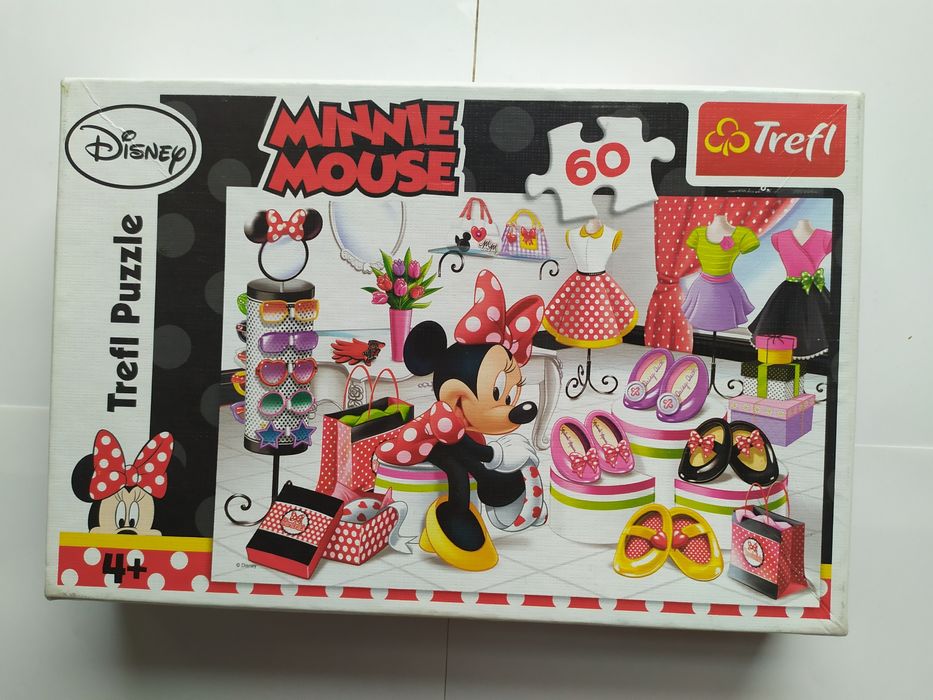 Puzzle dla dziewczynki -3 rodzaje - Kraina Lodu, Myszka Minnie