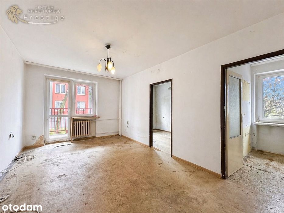 2 pokoje 35,5 m² z balkonem – niski czynsz! Okazj