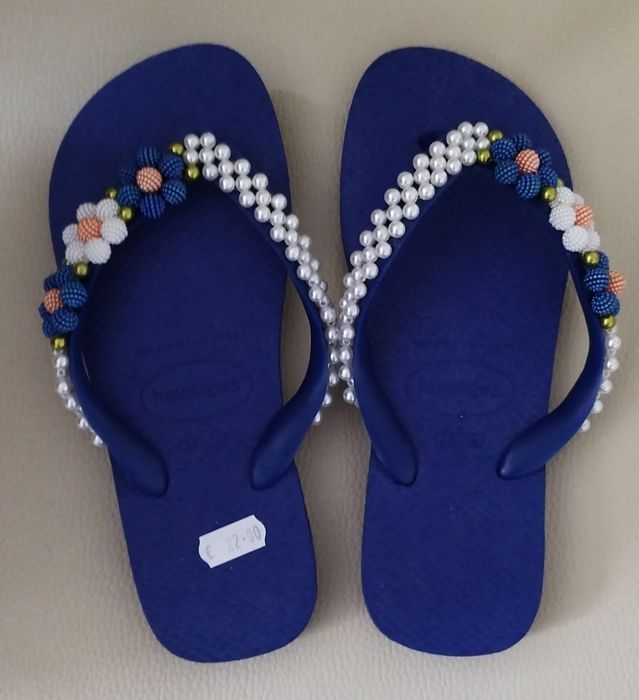 Havaianas Bordadas Novas / Várias