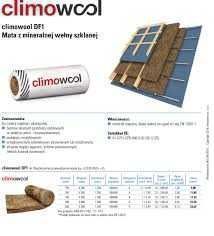 Wełna mineralna climowool DF1 ,lambda 39 15cm grubości, nie isover