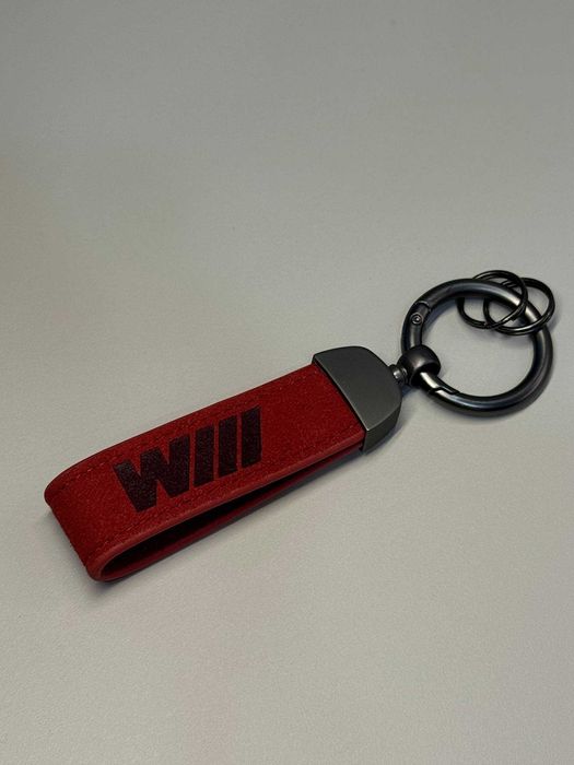 Брелок на ключ BMW БМВ M шкіра замша кожа плетений