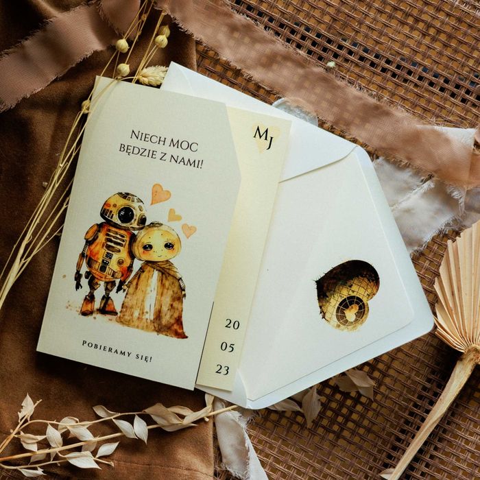 Zaproszenia ślubne w stylu Star Wars gwiezdne wojny