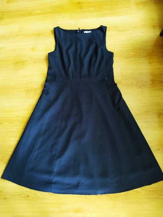 sukienka-granatowa-kropk-ikropeczki-h-m-40-xl-rzesz-w-olx-pl