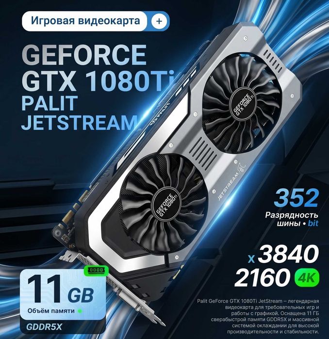 Відеокарта GTX1080TI 11GD5X Palit JetStream