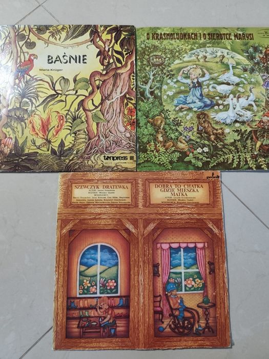 Zestaw bajek na płytach winylowych