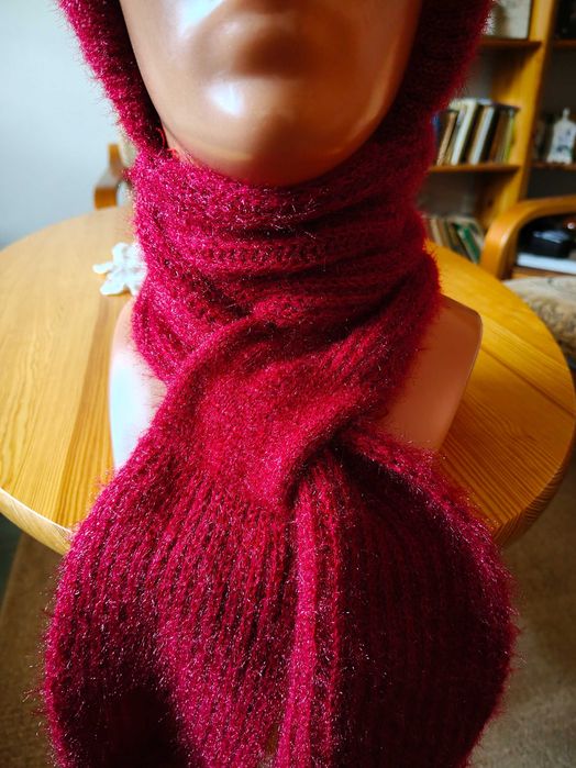 Czapka z szalem NOWA