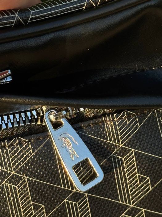 Сумка Lacoste monogram кросбоди через плече барсетка Лакост мужская