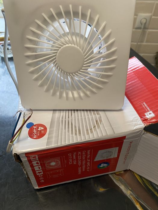 4-дюймовий вбудований вентилятор