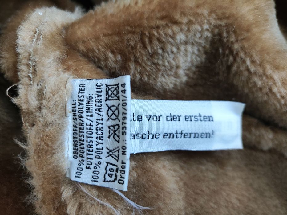 Lekki kożuch damski 42 XL Authentic dla wysokiej