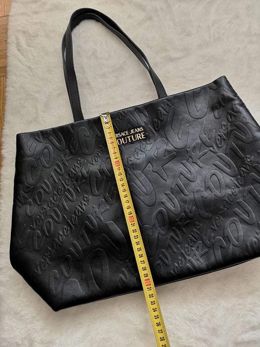 Torebka shopper czarna Versace Jeans Couture
