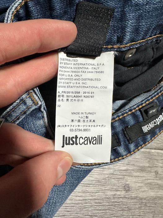 Джинси Just Cavalli Slim Fit Back Logo Jeans: 599 грн. - Зауженные
