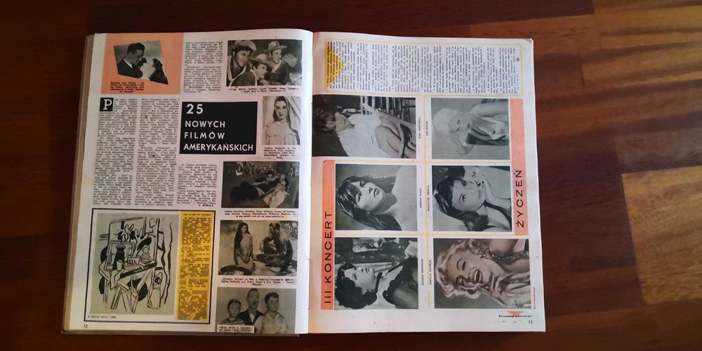 Stary tygodnik Ekran 1958 r oprawiony