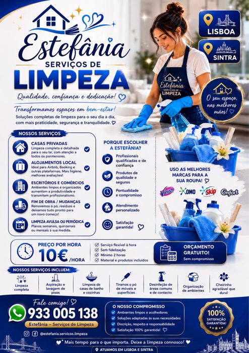 Limpeza  alojamento local