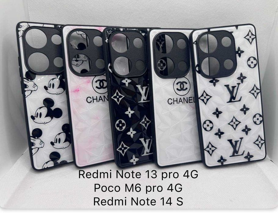 Чехол с рисунком Xiaomi Redmi Note 14s 13 pro 4G бампер принт чохол