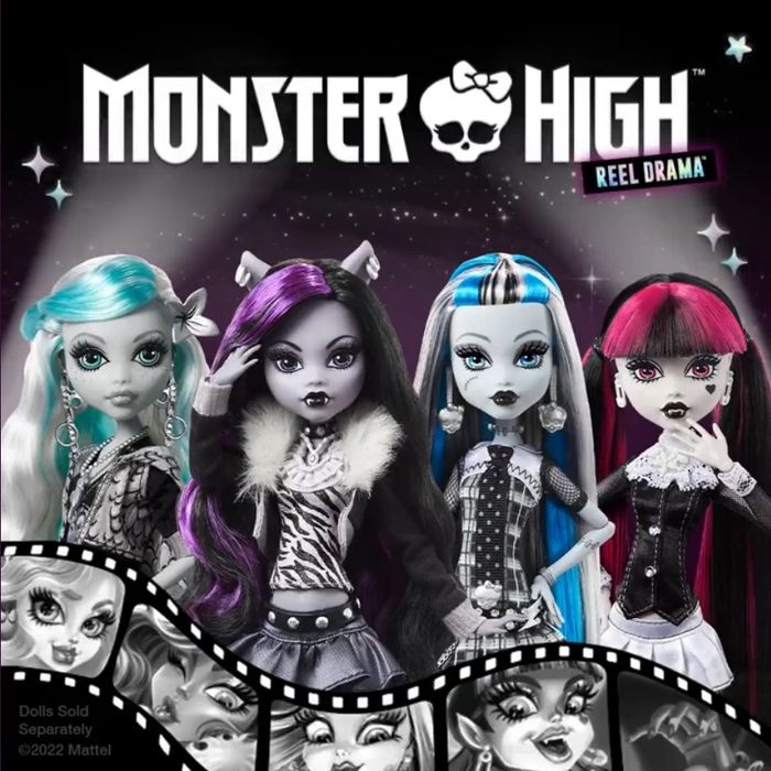 Monster High Reel Drama Ріл драма монстер хай ляльки Дракулаура Лагуна Френкі Клодін