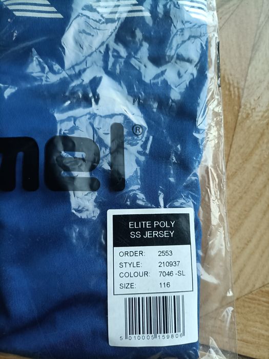 Koszulka sportowa hummel niebieska rozmiar dziecięcy 116