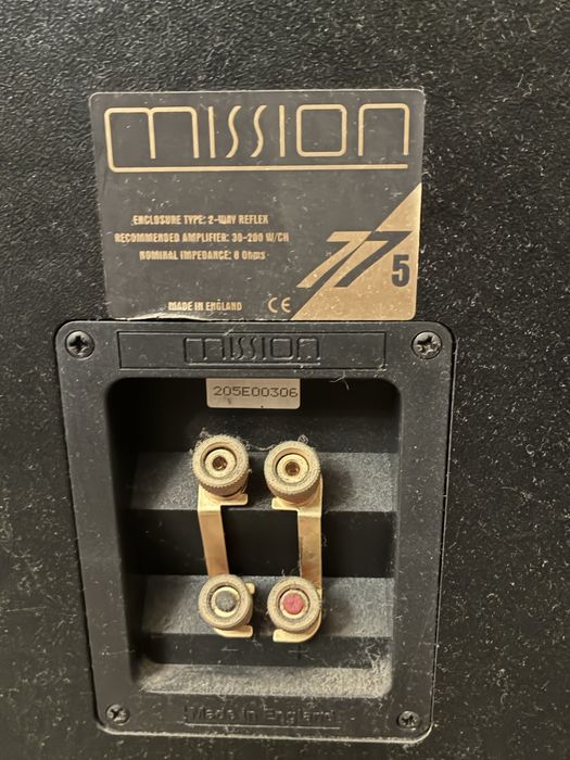 Colunas de som Mission topo de gama