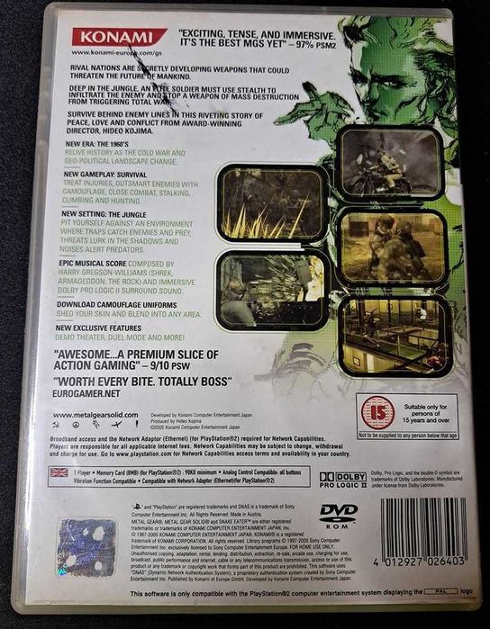 Metal Gear Solid 3: Snake Eater – Jogo PS2