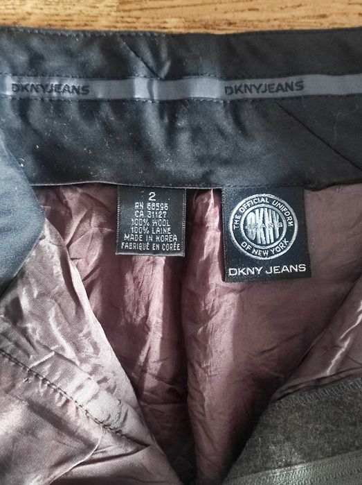 Damskie Spodnie wełniane garniturowe DKNY XS/34