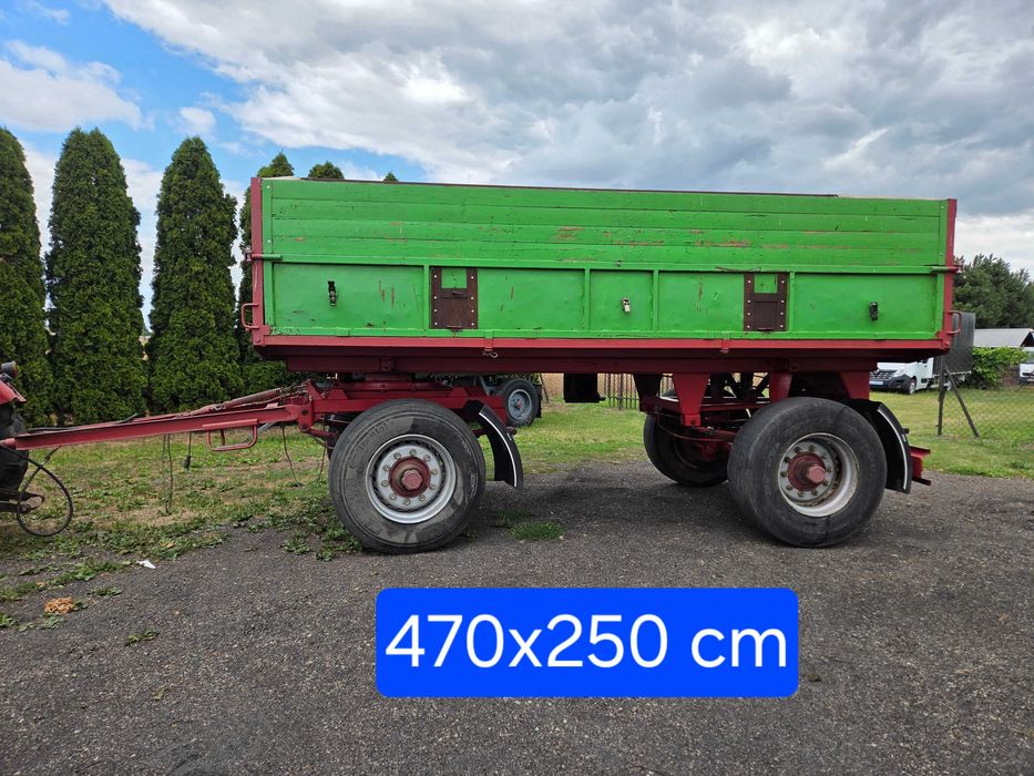 Przyczepa HW 6011 8t-DMC, 470x250cm 1990r masywna .
