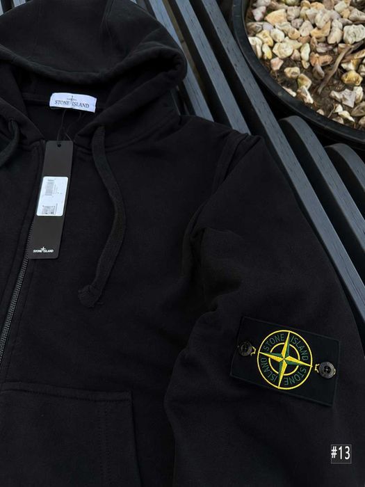 Толстовка Стон Айленд Черная — Нова Олімпійка Stone Island — XS S M L XL