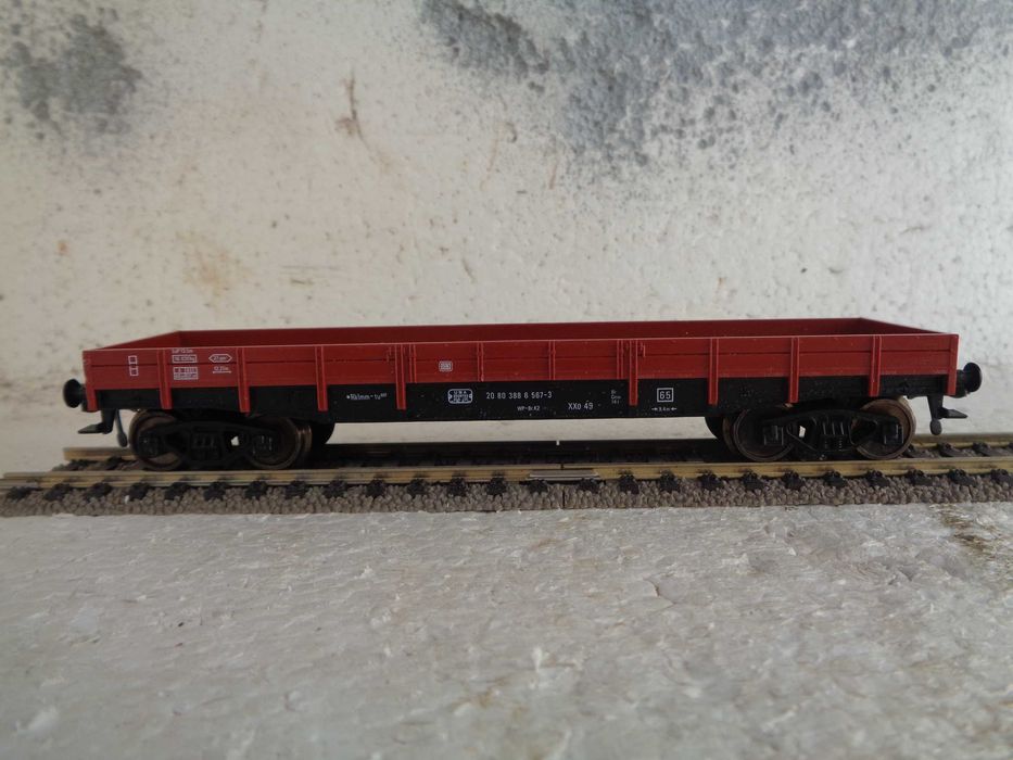 1:87 Fleischmann Vagão mercadorias caixa aberta comboio