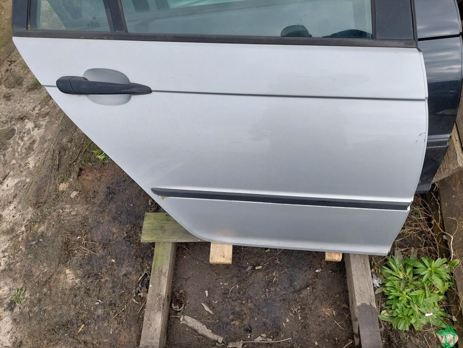 titansilber srebrne drzwi tyl tylne prawe bmw e46 kombi
