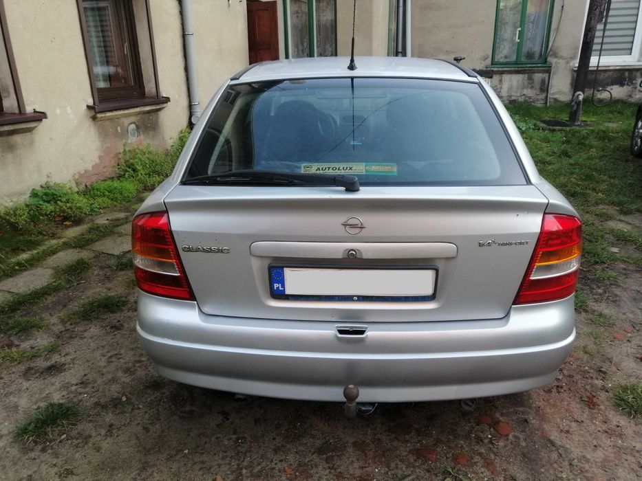 Opel astra G 1.4 gaz , hak , OC , przegląd świeży