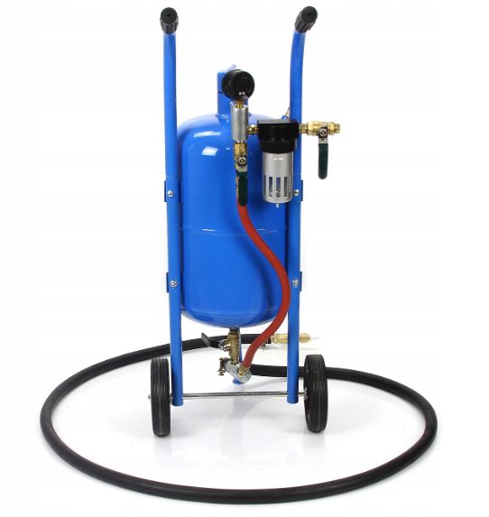 Piaskarka syfonowa 38L + 4 dysze + PROFESJONALNA MASKA!