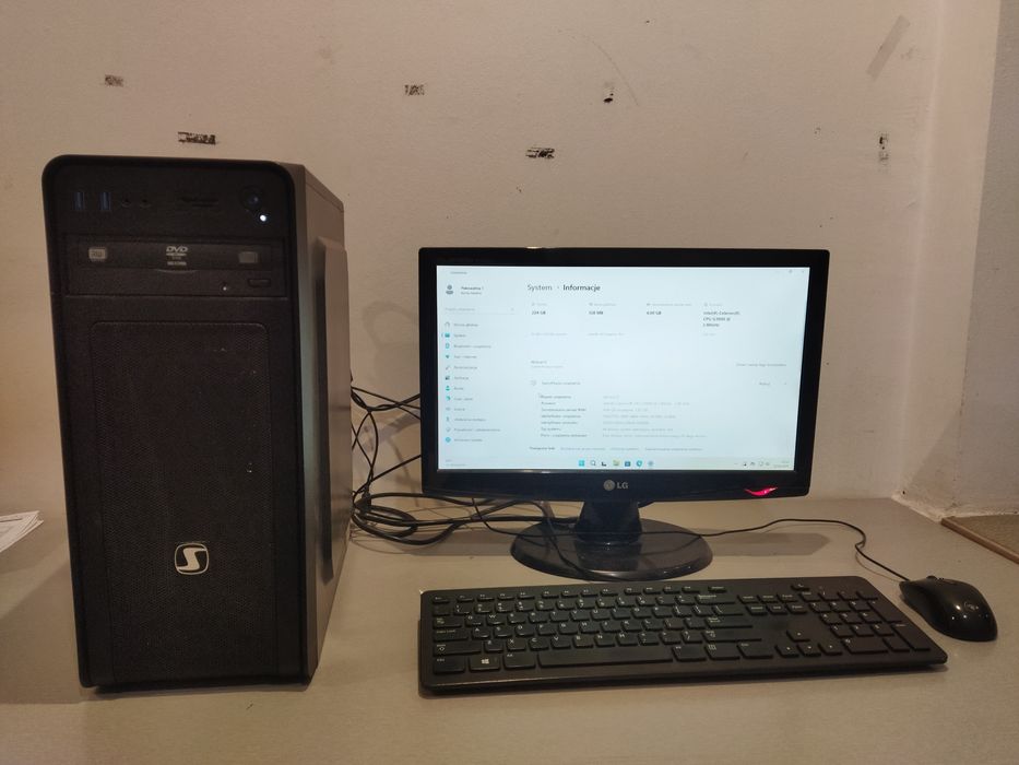 Zestawy komputerowe desktop DELL windows 11, monitor LG, myszka, klawi