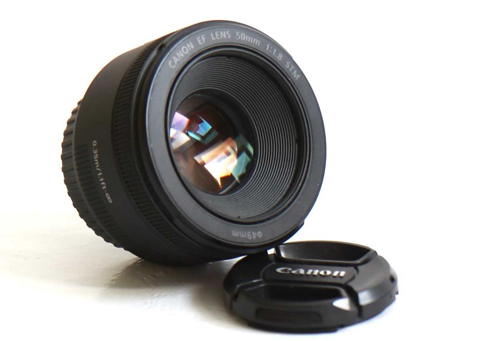 Lente Canon 50mm 1.8 STM lente em boas condições