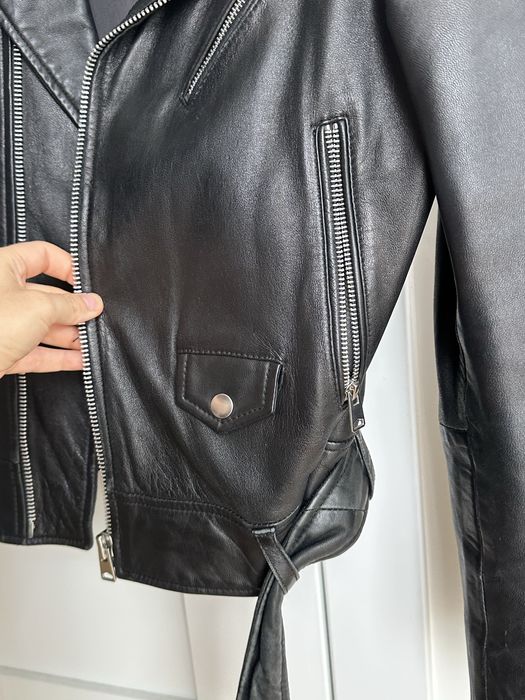 Skórzaba kurtka biker S Mango