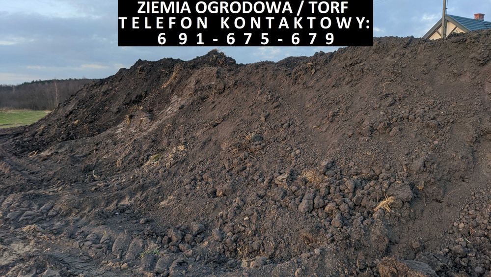 Żyzny torf | czarnoziem – ziemia ogrodowa z transportem