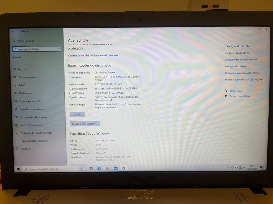 Computador asus A541U