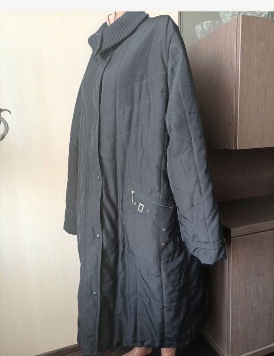 Куртка пальто теплое большого размера