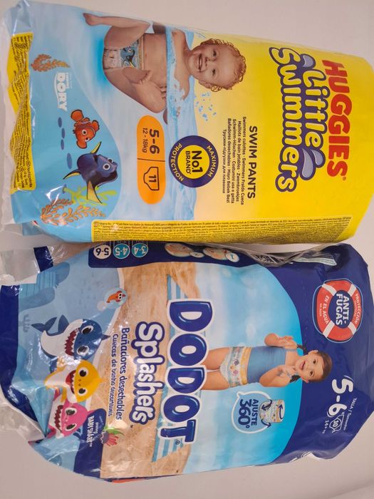 Fraldas impermeáveis piscina tamanho 5-6 (+ 14Kg)