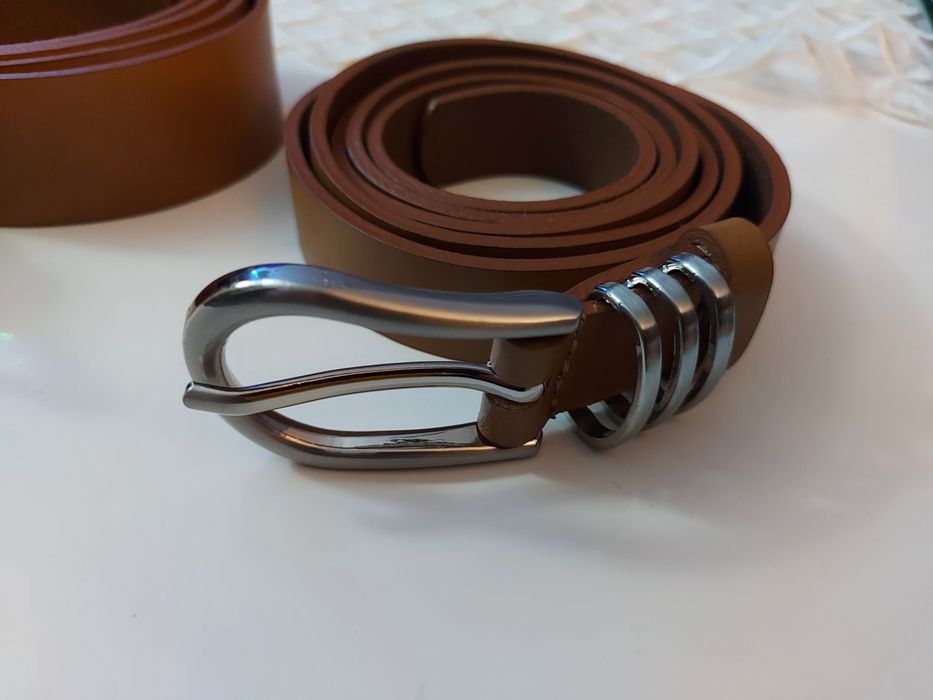 Pasek skórzany Badura nowy