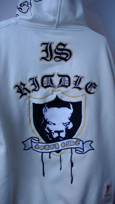 SuperOferta: Bluza *RIDDLE UNLTD* Rozm.L biała z kapturem