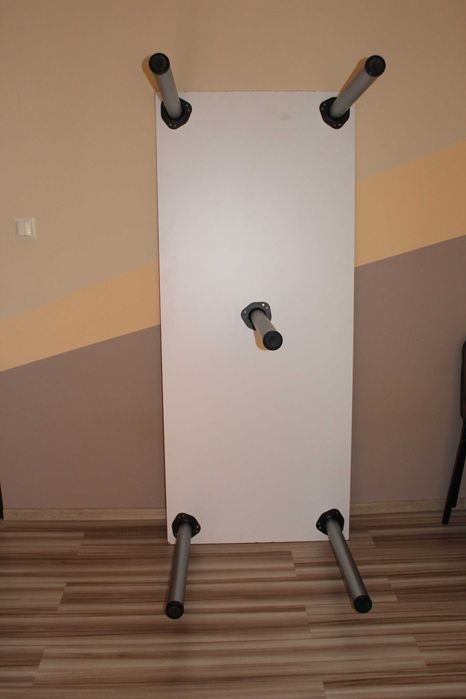 Stół z płyty meblowej, nowe nogi 60x710mm
