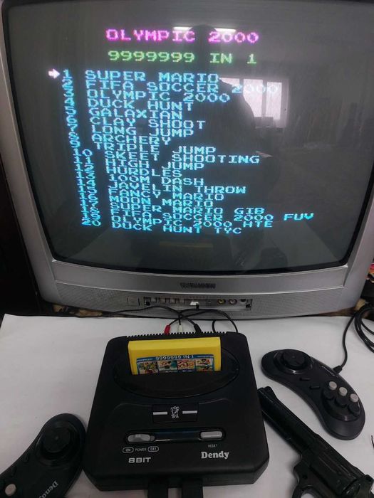 Денді повний комплект відмінний стан з іграми, ігрова приставка dendy.