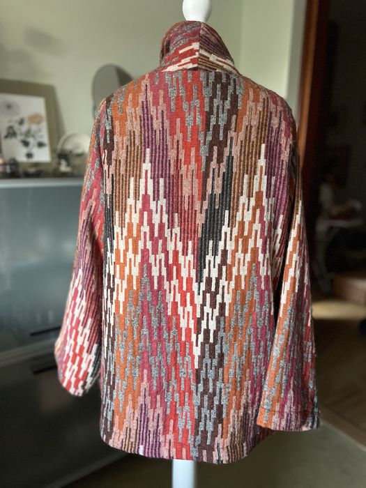 Poncho - narzutka 100% wełna Merino
