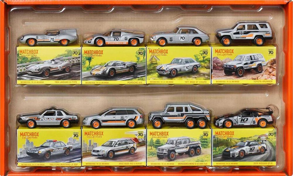 1/64 Matchbox 70th Anniversary Collector Box 8 Pack