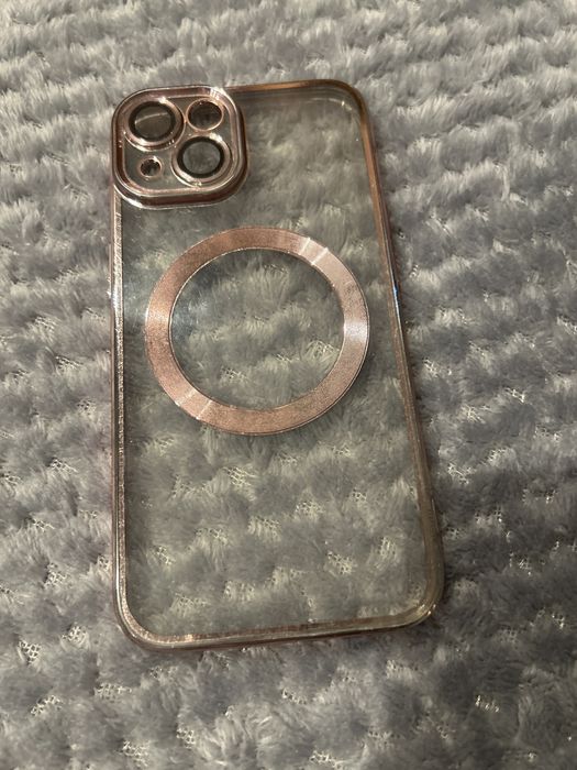 Etui iphone 14 fioltowe ramki