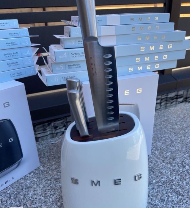 Набір кухонних ножів, ножі Smeg