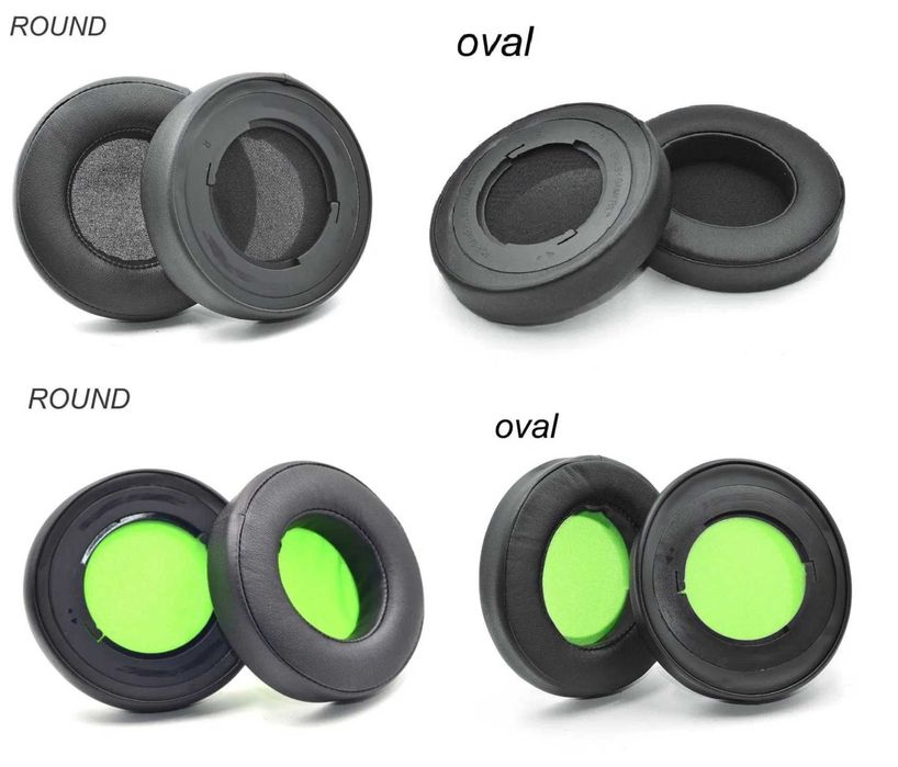 Амбушюры Razer Kraken Pro V2 V3 Nari Kitty Tournament Ultimate Green